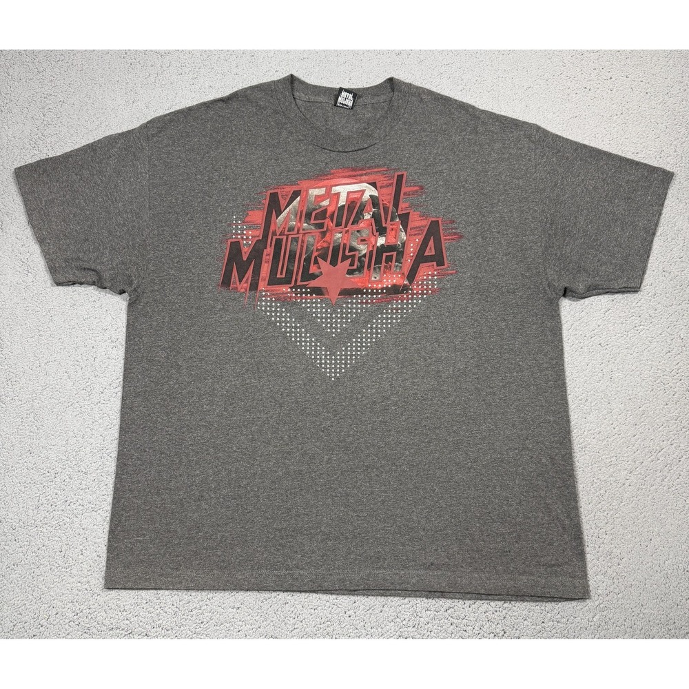 Metal Mulisha Shirt Mens 2XL Gray Logo Star Graphic Tee Tagless Moto Biker